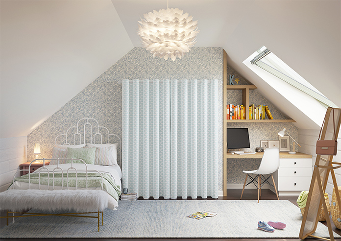 Whaling Around, Aqua - Made to Measure Curtains - Image 15